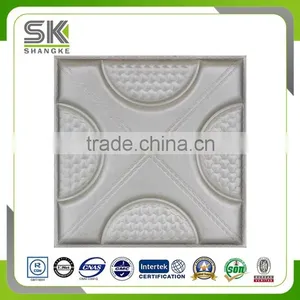 Embossed Faux Leather 3d Wall Tiles 40*40 thumbnail-3