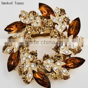 2015 Fashion High Quanlity Crystal Chinese Redbud Flower for Elegant Lady Brooch thumbnail-5