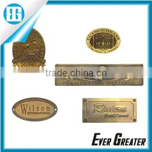Metal Labels and Tags for Handbags,wholesale Custom China Designer Metal Label Designs thumbnail-1