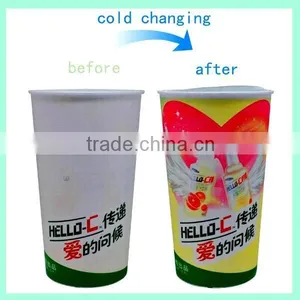 Single Wall Reusable 20 oz Cold Change Color Plastic Cup thumbnail-5