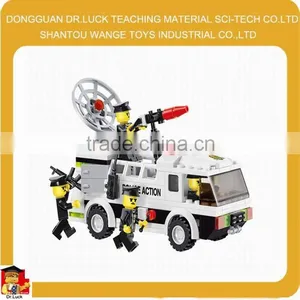 The Police Car Intelligent Plastic Building Blocks Toys for Kids thumbnail-1
