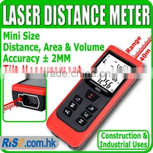 Area Volume Measurer Tilt Finder Accuracy 2mm 40m/131ft ft Laser Distance Meter thumbnail-1