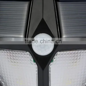 LIADA Outdoor Waterproof 6LEDs Solar Powered Light PIR Motion Sensor Lamp Light Brightness Diamond Shaped Wall Lamp for Balcony thumbnail-5