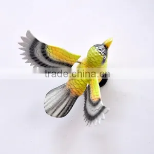 Pearl Powder 4 Inch Plastic Art Bird Fridge Magnet, Bird Decoration, Wedding Door Gift thumbnail-4