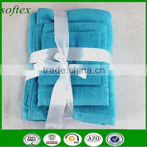 China Wholesale Luxury 100% Cotton Terry 3pcs Guest Bathroom Towel Set thumbnail-2