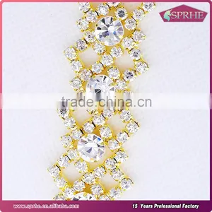 Diamante Rhinestone Sewing Chain Trim thumbnail-2