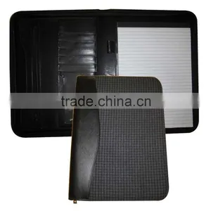Woolen Fabric + Leather Folder With Notepad Holder thumbnail-1