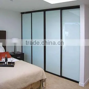 Solid Sliding Door and Forsted Carved PVC Door thumbnail-1