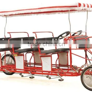 RED FOURWHEEL SURREY BIKE thumbnail-1