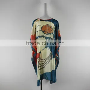 Women Fashion Southeast Asia Bat-wing Sleeves Chiffon Dress thumbnail-3