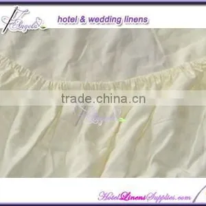 Fitted Sheets, Stripe Fitted Bed Sheets for Hotels, Motels--with Skirting Walls thumbnail-2