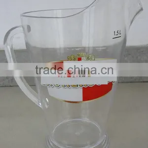 H503 1.5liter Logo Customized Clear Acrylic 60oz Drinking Jug thumbnail-2
