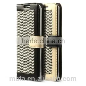 New Elegant Kniting Women Design PU Leather Case For Samsung thumbnail-1