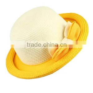Fashion Design Straw Hats/Straw Roll Brim Hats Straw Hats to Decorate thumbnail-5
