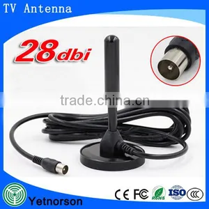 28dBi High Gain Active Auto Dvb-t Antenna Indoor Digital Dvb-t Antenna for tv Box thumbnail-1
