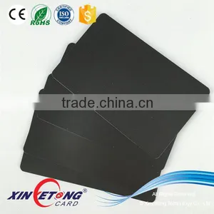 CR80 30mil Black PVC Plastic Card Blank for Thermal Printer thumbnail-1