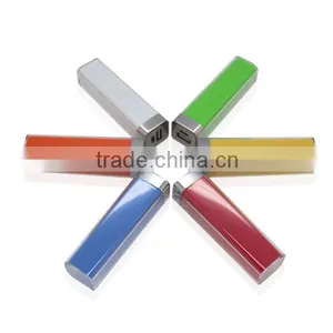 Lipstick 2200mAh Power Bank With LED Light Mobile Phone Emergency Battery Charger thumbnail-1