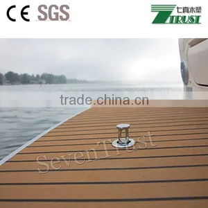 PVC Flooring Roll Synthetic Marine Decking Teak Decking EU CE SGS Standard 190*5mm thumbnail-5