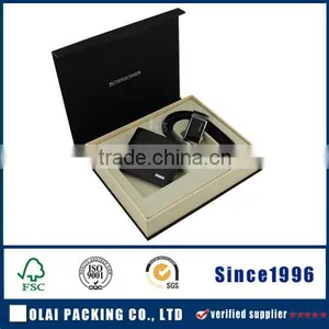 Luxury Black Paperboard Wallet Packing Box for Men thumbnail-1