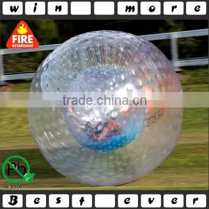 TPU Inflatable Zorb Ball for Adults, Transparent Football Bouncy Ball thumbnail-1