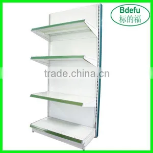 Epoxy Powder Coating White Supermarket Display Shelve thumbnail-1