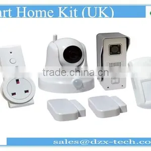 2016 Newest 2g/3g/4g Intelligent! Dzx G3 GSM Quad Band Wireless Doorbell Gsm Alarm System With Smoke Detector for Fire thumbnail-1