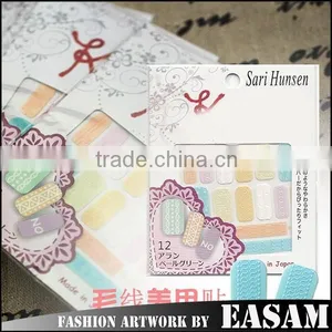 New Nail Knit Foil Sticker,2015 Nail Art Sticker Product thumbnail-1