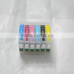 T0801 T0802 T0803 T0804 T0805 T0806 Refillable Ink Cartridge For Epson R265 R285 R360 RX560 RX585 RX685 RX560 P50 With Chip thumbnail-2
