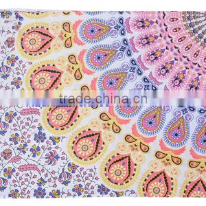 Indian Mandala Round Tapestry Wall Decor Throw Table Cover 100% Cotton Bedspread Indian Jaipur Manufacturer & Wholesaler thumbnail-1