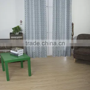 2016 New Arrival Curved Shape 100% Polyester Linen Like Jacquard Window Curtain Fabric thumbnail-4