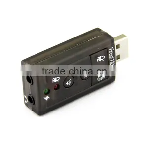 Wholesale 3d Sound Usb Audio Driver Adapter Virtual 7.1 Channel thumbnail-1