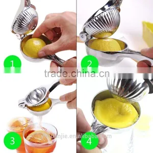 Silicone Handle Stainless Steel Lemon Juicer Citrus Juicer thumbnail-3