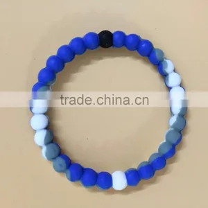 Hot Selling Jewelry String Color Silicone Bead Bracelets thumbnail-6