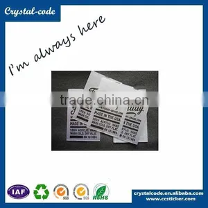Custom Heat Transfer Label,price Garment Tag,fashionable Clothing Size Label thumbnail-2