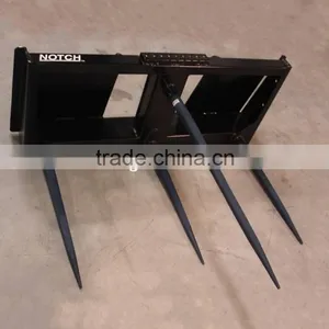 Four Tines Multi-purpose Bale Fork for Tractor Front End Loader thumbnail-1