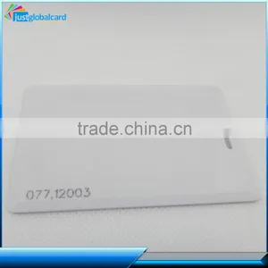 Cheap Plain Blank White Plastic PVC Card Access Control Clamshell Card thumbnail-1