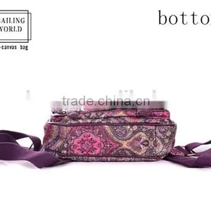 Reliable Quality Chinese Folk Style Ladies Canvas Laptop Backpack thumbnail-4
