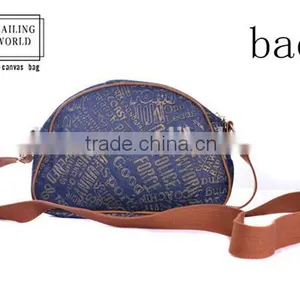 Classical Chinese Handmade Folk Style Ladies Canvas Messenger Bag thumbnail-2