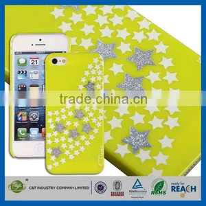 C&T Ctunes Stars Gold Foil Pattern Hard Case for Apple Iphone 5 thumbnail-1