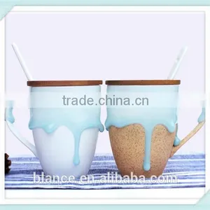 Ceramic Overflow Mug Melting Design Coffee Cup thumbnail-4