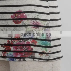 F5S15001 Stripe Design Ladies Wholesale Tank Top Manufacturer for 2016 Summer thumbnail-5