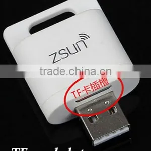 Zsun WiFi Card Reader TF MicroSD USB 2.0 Flash Drive for PC Tablet Phone thumbnail-1