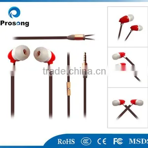 2014 New Arrival Good Quality Earphone Plastic Earphone With Mic thumbnail-2