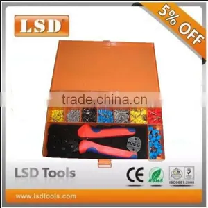 LSD Good Quilty LY-0516TH Combination Cable Ferrule Crimping Tool Kit Crimping Die Set in Metal Box thumbnail-1