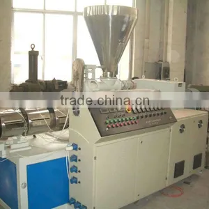 PVC Pipe Conical Twin Screw Extruder Machine thumbnail-1