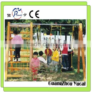 Children Outdoor Playground Climbing With Swing thumbnail-1