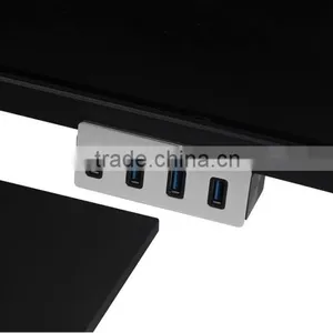 Hot Sale Clip-on USB 3.0 4-Port Aluminum Hub for pc thumbnail-2