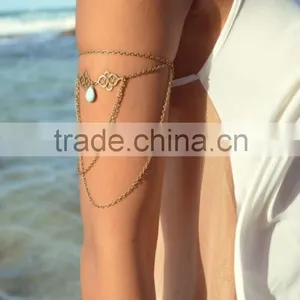 Fashion Hollow Out Auspicious Sign Arm Chain thumbnail-1