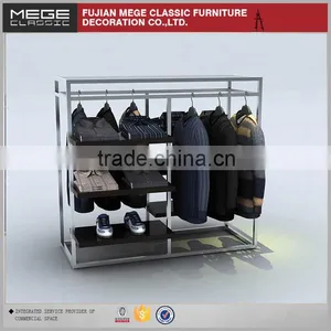Fashion Design Wooden Clothes Display Stand For Shop thumbnail-3