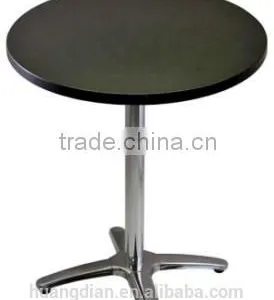 Wholesale Modern Metal Base Wood High Top Round Restaurant Table thumbnail-1